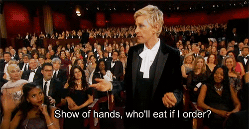 Ellen pizza order
